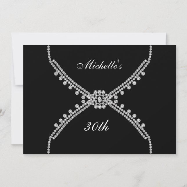 Mejor invitación de cumpleaños de cumpleaños negro (Anverso)