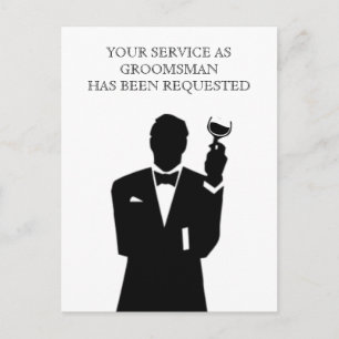 Mejor Invitación de Postal de Hombre o Groomsman