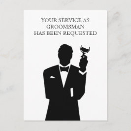 Mejor Invitación de Postal de Hombre o Groomsman