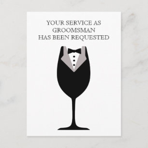 Mejor Invitación de Postal de Hombre o Groomsman