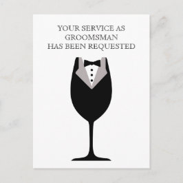 Mejor Invitación de Postal de Hombre o Groomsman