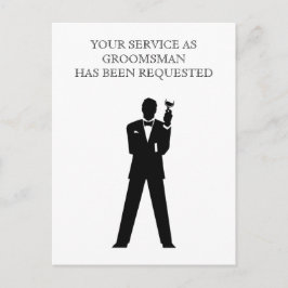 Mejor Invitación de Postal de Hombre o Groomsman