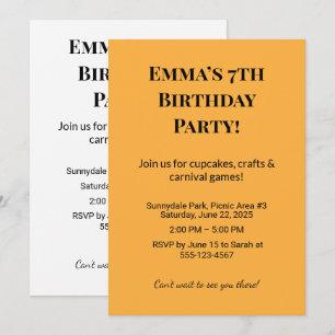 Mejor Invitación Personalizada de Fiesta de Cumple