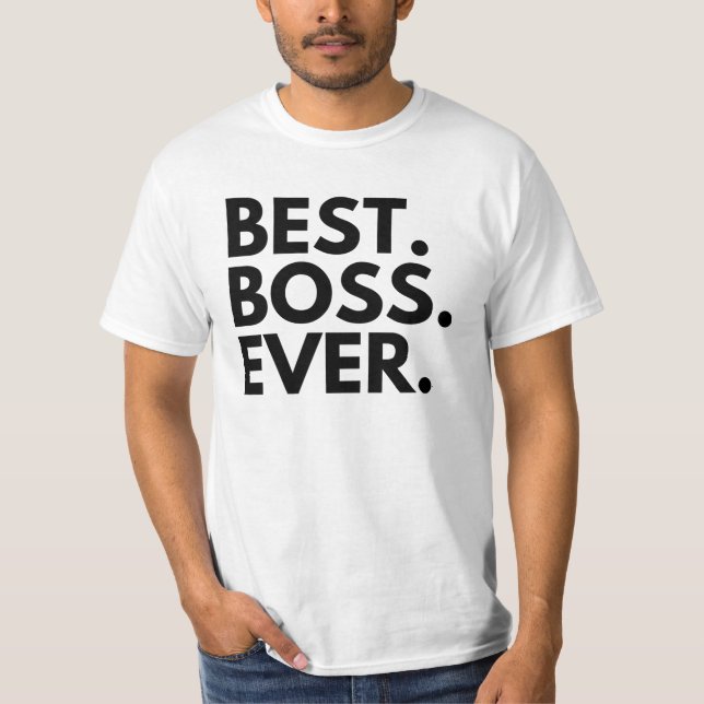 Mejor Jefe de la Camiseta Nunca (Anverso)