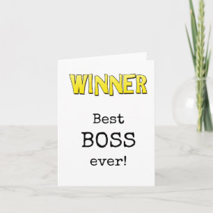 Mejor Jefe, Tarjeta de Apreciación
