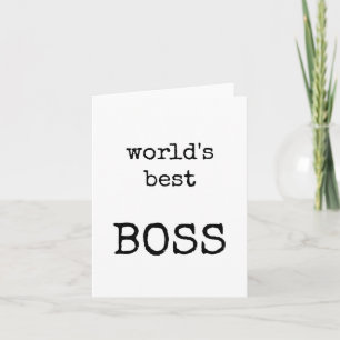 Mejor Jefe, Tarjeta de Apreciación Jefe, Buen Líde