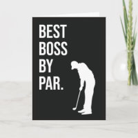 Mejor Jefe Tarjetas Divertidas de Golf para Emplea