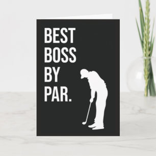 Mejor Jefe Tarjetas Divertidas de Golf para Emplea