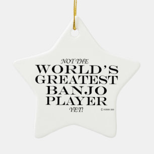 Mejor Jugador De Banjo Con Ornamento De Cerámica