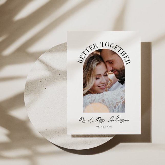 Mejor juntos invitación de boda de fotos de arco (Subido por el creador)