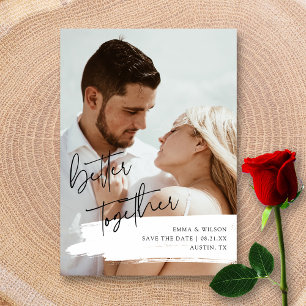 Mejor Juntos Personalizado Foto Guardar la tarjeta