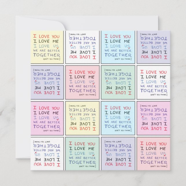 Mejor Juntos - Tarjeta - Amar amor (Anverso)