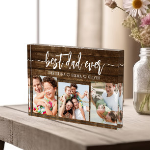 Mejor Madera de Papá Nunca - Collage de fotos del 