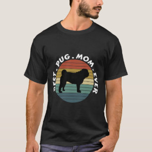 mejor madre de pug nunca, camisa de perro, camiset