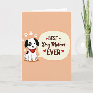 Mejor Madre Perro del Mundo Tarjeta de Amor