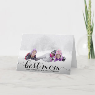 Mejor madre Tarjeta moderna de caligrafía para e