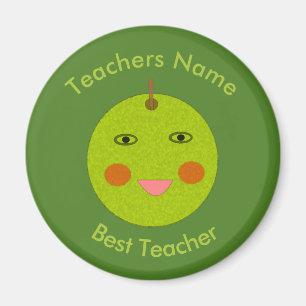 Mejor maestro feliz imán Personalizado Apple
