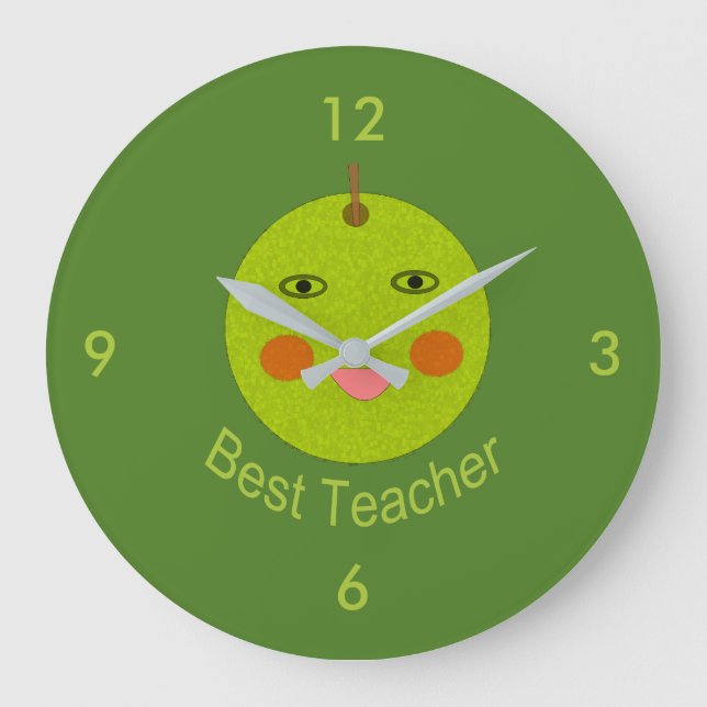 Mejor maestro feliz reloj de pared Apple (Anverso)