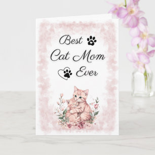Mejor Mamá de Gatos del Mundo Tarjeta de regalo