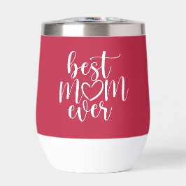 Mejor Mamá De Rosa Caliente Y Blanco