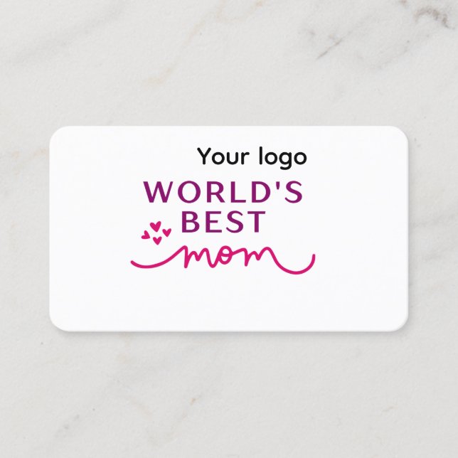 Mejor mamá de tarjetas de visita (Anverso)