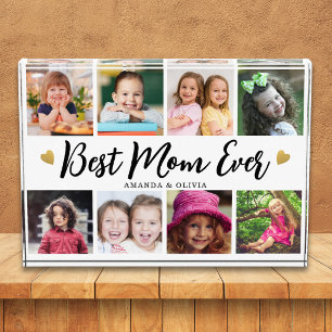 Mejor Mamá del Mundo 8 Collage de Fotos Corazón Re