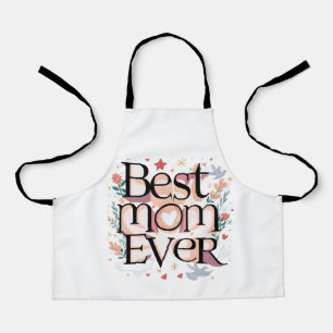 Mejor Mamá del Mundo Delantal Cute Moderno
