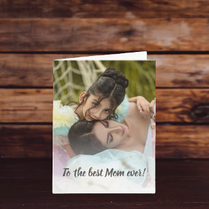 Mejor Mamá del Mundo Foto Tarjeta del Día de la Ma