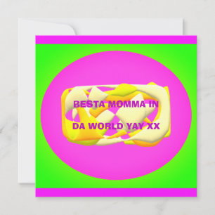 Mejor Mamá del mundo muy colorido texto de diseño