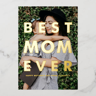 Mejor Mamá del Mundo Superposición de Foto Tarjeta
