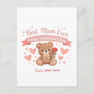 Mejor Mamá del Mundo Tarjeta del Día de San Valent
