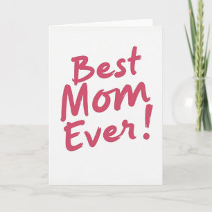 Mejor Mamá del Mundo Tarjeta Pintada