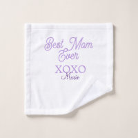mejor mamá del mundo xoxo nombre púrpura elegante 