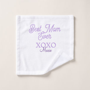 mejor mamá del mundo xoxo nombre púrpura elegante