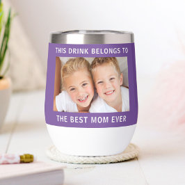 Mejor Mamá Fotografía Púrpura