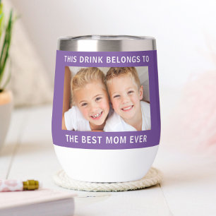 Mejor Mamá Fotografía Púrpura