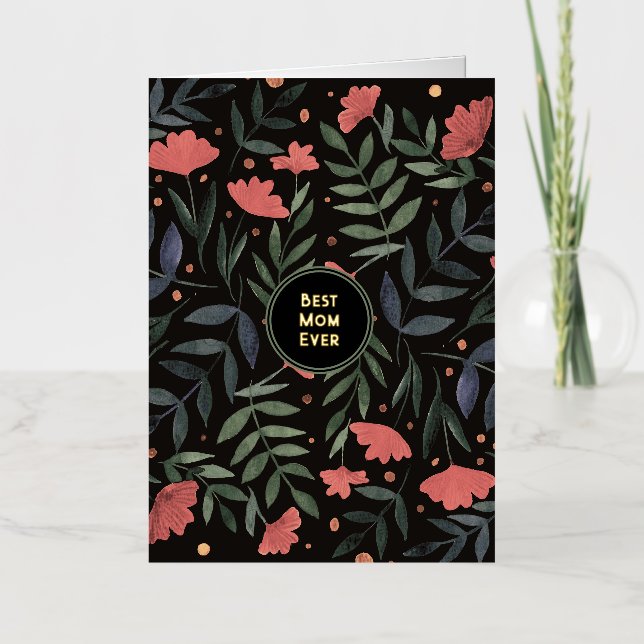 Mejor mamá jardín retro mágico siempre elegante (Anverso)