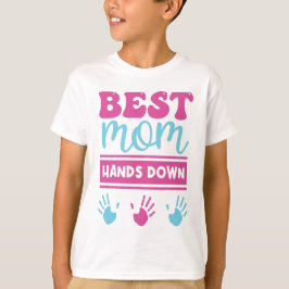 Mejor mamá Manos Abajo - Camiseta para niños