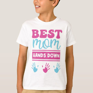Mejor mamá Manos Abajo - Camiseta para niños
