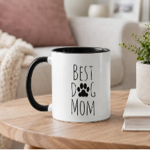'Mejor Mamá Perro' Encantante Taza para Amantes de