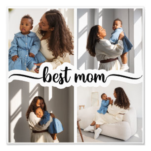 Mejor Mamá Personalizada 4 Collage de fotos