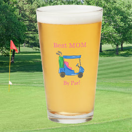 Mejor Mamá Por Preppy Azul Carrito de Golf / Golf 