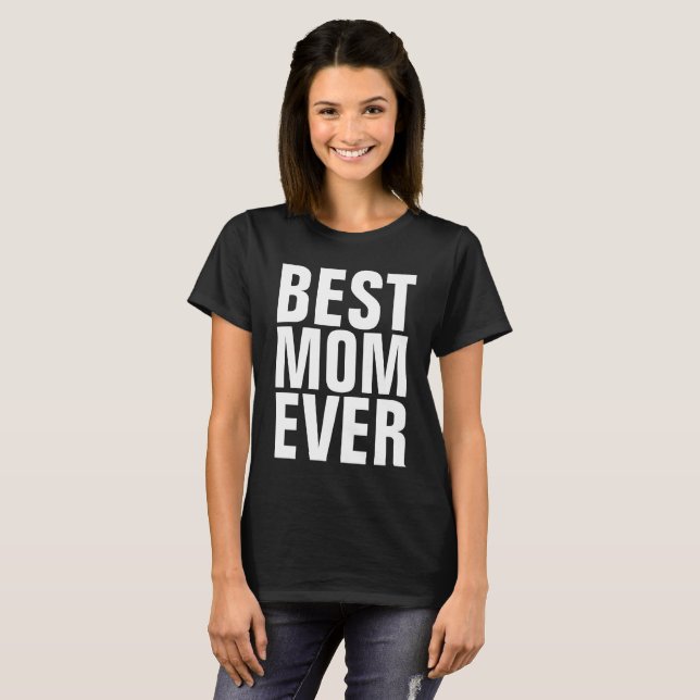 MEJOR MAMÁ QUE NUNCA Camisetas Negras (Anverso completo)