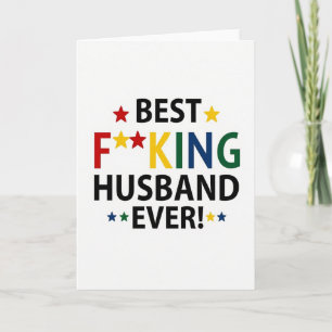 Mejor Marido del Mundo Tarjeta Divertida