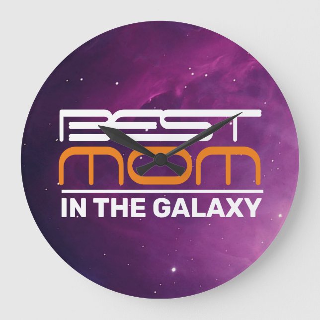 Mejor MOM En El Reloj De Pared Acrílico Galaxy (Anverso)