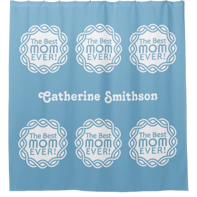 MEJOR MOM nombre personalizado y cortina de ducha  (Anverso)