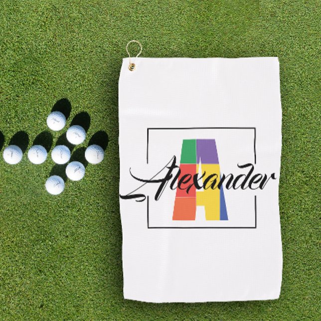 Mejor monograma letra de color inicial Una toalla  (Subido por el creador)