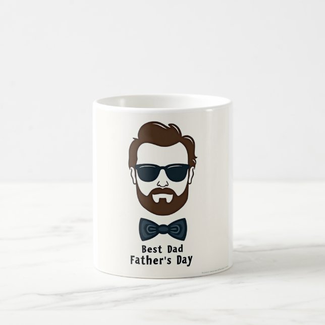 Mejor Mug de Papá Nunca - Regalo de la Copa de Caf (Centro)