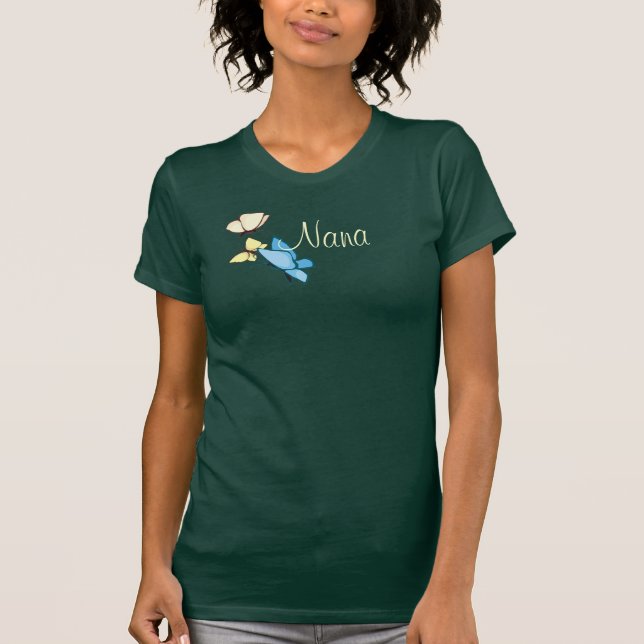 Mejor Nana con camiseta de mariposas (Anverso)