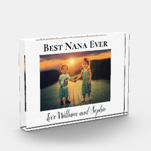 Mejor Nana del Mundo Bloque de Fotos Personalizado